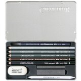  Umjetnički kpl Cretacolor artino graphite 10/1 (monolitni grafit, crni pastel, olovke, gumica…) | shoptok.hr