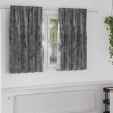  Baršunaste zavjese sa zavjesama 2 pcs Siva 140 x 140 cm Baršun | shoptok.hr