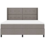  LED Box Spring Krevet Sivo-smeđa 180 x 200 cm tkanina | shoptok.hr