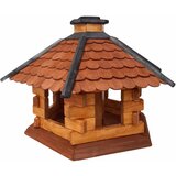  Drvena hranilica za ptice, sa posudom za hranu 40 x 45 x 35 cm | shoptok.hr