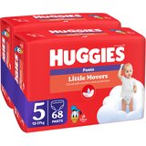 Huggies Pelene gaćice Little Movers, Duo Pack (5), 12-17kg, 68 komada | ePonuda.com