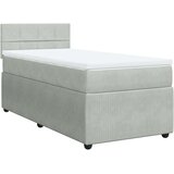 vidaXL box spring krevet s madracem svjetlosivi 90x190 cm baršunasti | shoptok.hr