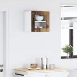  Zidni stakleni ormarić PORTO Staro drvo 40 x 31 x 40 cm | Eponuda.ba