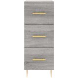 vidaXL Visoka omara siva sonoma 34,5x34x180 cm inženirski les | Shoptok.si