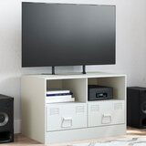  The Living Store TV omarica bela 67x39x44 cm jeklo - TV Omarica, (21508416) | Shoptok.si