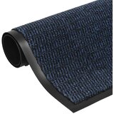  Otirači za prašinu 2 kom pravokutni čupavi 60 x 90 cm plavi | shoptok.hr