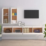 TV omarica 4 kosi bela trdna borovina, (20730289) | Shoptok.si