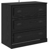  Komode 3 pcs Crni hrast 210 x 35,5 x 67,5 cm Konstruirano drvo | Eponuda.com