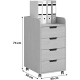 MID.YOU Predalnik Na Kolescih Konal, Bukev | Shoptok.si