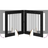  Vrata za pse s postoljem 6 pcs Crni hrast 80 x 80 cm | Eponuda.ba