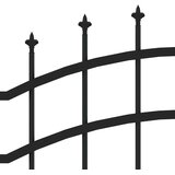  Vrtna ograda Woerden s vrhom koplja crna 240x150 cm čelična | Eponuda.com