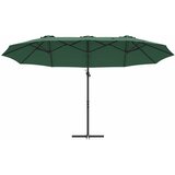  Suncobran Zelena 372 x 198 x 243 cm Poliester i aluminij | Eponuda.ba