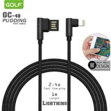 USB kabl za iphone 1m 90Â° golf GC-48I crni Cene