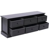 TV ormarić crni 108 x 30 x 40 cm od masivnog drva paulovnije | Eponuda.com