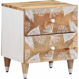 vidaXL Noćni ormarić 40x33,5x46 cm Puno drvo Mango Cijene