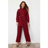 Trendyol Red Woven Two-Piece Set