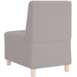  Modularna sofa bez naslona za ruke svijetlosiva 55 cm kovrčava tkanina imitacija vune | Eponuda.com