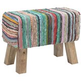  Klupa 60 x 30 x 45 cm Prava koža Šareni | shoptok.hr