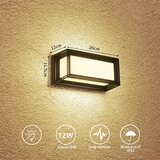  Brilagi - LED spoljašnje zidno svetlo PARKER LED/12W/230V 3000/4500/6000K crna IP44 | Eponuda.com