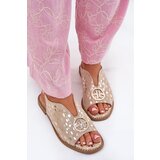S. BARSKI Leather Sandals With Flat Heel And Decoration S.Barski | Shoptok.si