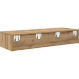 vidaXL Zidna polica s ladicama umjetnički hrast 100x36x19 cm | shoptok.hr