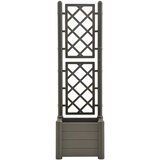  Vrtna sadilica s rešetkom 43 x 43 x 142 cm PP antracit | shoptok.hr