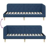  Kutni okvir kreveta Plava 90 x 190 cm tkanina | shoptok.hr