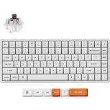 KEYCHRON K2 Max QMK Wireless Mechanical Keyboard BELA Popolnoma sestavljena (Hot-Swappable), RGB osvetlitev Aluminijast okvir, Super Brown, (22095624) u
