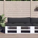 vidaXL Blazine za palete 2 kosa črno blago | Shoptok.si
