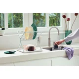 Foldable Dish Drying Rack Small Light Grey