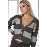 Dewberry Z3008 WOMEN'S CARDIGAN-ANTHRACITE-1 | shoptok.hr