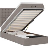 vidaXL Otomanski posteljni okvir z vzmetnico taupe 80x200 cm blago | Shoptok.si