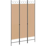  3-panelni pregradni zid Bež 120 x 200 cm Tkanina | Eponuda.com