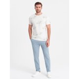 Ombre Men's sweatpants with unlined leg - light blue | Shoptok.si