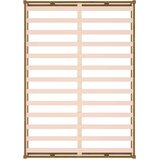  Okvir za krevet od masivnog drva boja meda 150x200 cm veliki | shoptok.hr