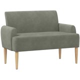  Ljubavni kauč s gumbima Svjetlosiva 116 x 67 x 81 cm | Eponuda.com