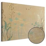  Slika - Tiny Bird - Colorful Grasses in Golden Shades of Sunset 60x40 Premium Print | shoptok.hr