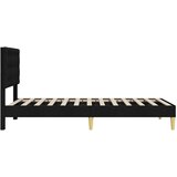  Krevetna konstrukcija s uzglavljem Crna 80 x 200 cm Tkanina | Eponuda.ba