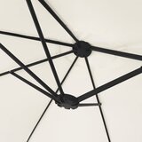  Dvostruki vrtni suncobran LED pješčano bijeli 449 x 265 cm | shoptok.hr