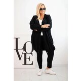 Kesi Women's Plus Size cotton hoodie with zipper black | shoptok.hr