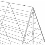  Kavez za zečeve Srebrno 400 x 100 x 210 cm Cinkani čelik | shoptok.hr