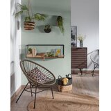 Kave Home Polica iz masivne jelke v črni in naravni barvi 90 cm Elisha – | Shoptok.si