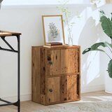  Regal za knjige boja starog drva 40x24x52 cm konstruirano drvo | shoptok.hr