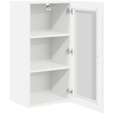  Zidni stakleni ormarić 2 pcs Visoki sjaj bijela 40 x 31 x 80 cm | shoptok.hr
