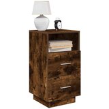 vidaXL Noćni ormarići 2 kom s 2 ladice dimljeni hrast 36x36x68 cm | shoptok.hr