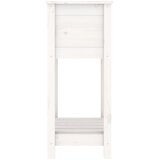  Sadilica s policom bijela 54 x 34,5 x 81 cm od masivne borovine | shoptok.hr