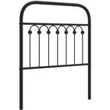 vidaXL Metalno uzglavlje crno 80 cm Cijene