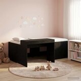 Krevet za djecu s visokim okvirom i stolom Crna 90 x 200 cm | Eponuda.com