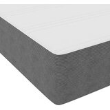  Krevet s podnicom s madracem svijetlosivi 200x200 cm Kordna tkanina | shoptok.hr