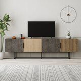 Marckeric TV komoda u dekoru hrasta u prirodnoj boji 200x55 cm Titan – | shoptok.hr